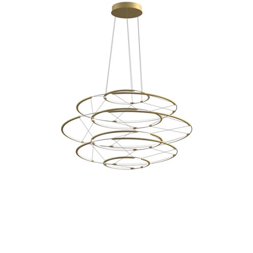 Nemo+DROP 7 LED 60W 5700lm 2700K CRI>90, hämardatav 1-10V, rippvalgusti, satiin kuld